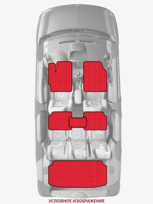ЭВА коврики «Queen Lux» комплект для Honda Inspire (CB5, CC2, CC3)